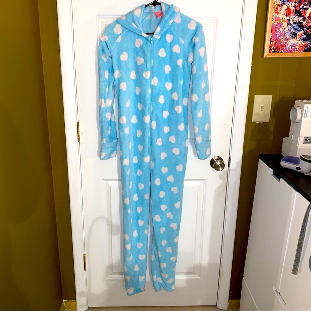 Blue heart onesie